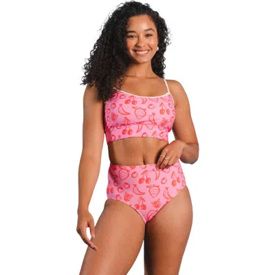 Lime Ricki Swimwear Bralette In Fruity Doodles