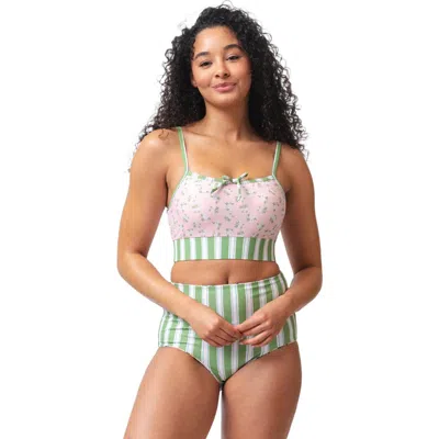 Lime Ricki Swimwear Bralette In Rosey