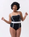 Lime Ricki Swimwear Classic One-piece In Black