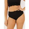 Lime Ricki Swimwear High-waist Bottom In Black