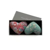 Lime Tree Design Everlasting - Box Of Two Lavender Hearts In Multi
