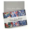 Lime Tree Design Men's 3 Hankies Made With Liberty Fabric - Percy Thrower In Blue