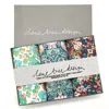 Lime Tree Design Men's Three Hankies Made With Liberty Fabric Salad Days In Blue