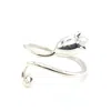 Lime Tree Design Women's Adjustable Mouse Charm Ring Sterling Silver In Silver