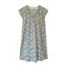 Lime Tree Design Women's Audrey Shift Jaipur Blue Yellow In Blue