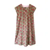 Lime Tree Design Women's Audrey Shift Jaipur Green Pink In Green