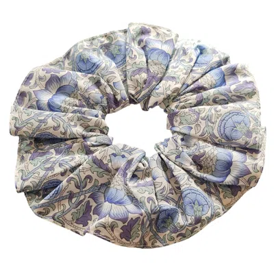 Lime Tree Design Women's Blue Hair Scrunchie Lodden In Multi