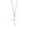 Lime Tree Design Women's Cross Pendant Necklace Gold Vermeil In Gold