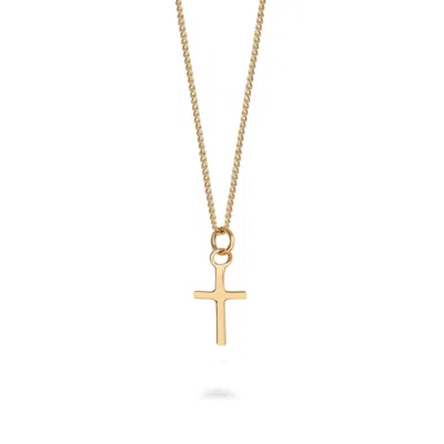 Lime Tree Design Women's Mini Cross Necklace 14ct Solid Gold