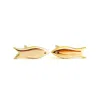 Lime Tree Design Women's Mini Fish Stud Earrings - Gold Vermeil