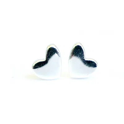 Lime Tree Design Women's Mini Heart Stud Earrings - Sterling Silver