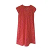 Lime Tree Design Women's Pink / Purple Audrey Shift Summer Meadow Magenta And Orange In Pink/purple