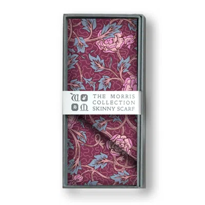 Lime Tree Design Women's Pink Skinny Scarf Morris Rose Morris Collection