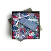 Lime Tree Design Women's Red And Blue Thorpe Headscarf Made With Liberty Fabric In Multi