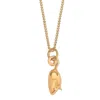 Lime Tree Design Women's Tiny Mouse Charm Necklace Gold Vermeil In Gold