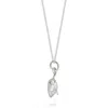 Lime Tree Design Women's Tiny Mouse Charm Necklace Sterling Silver In Silver