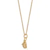 Lime Tree Design Women's Tiny Penguin Pendant Necklace Gold Vermeil In Gold