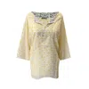 Lime Tree Design Women's Yellow / Orange Ochre Bud Tunic Top In Yellow/orange