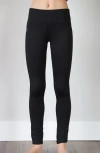 Limeapple Basic Black Activewear Leggings In Black