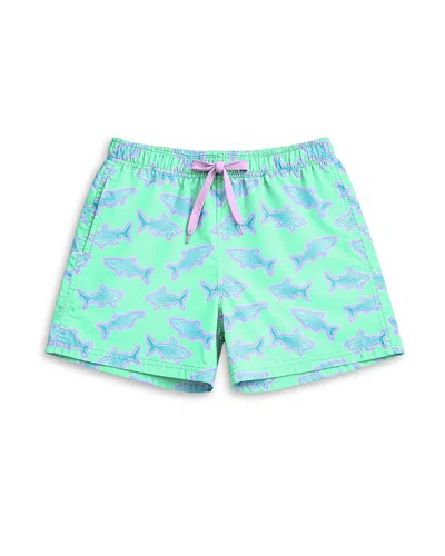 Limeapple Boys' Shark Print Board Shorts - Little Kid, Big Kid In Blue