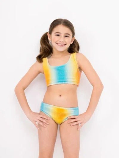 Limeapple Kids'  Crinkle Bikini Swimsuit