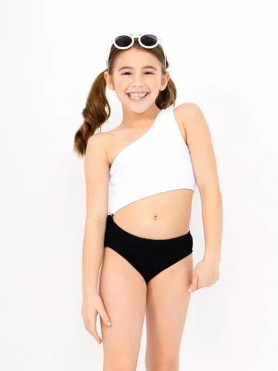 Limeapple Kids'  Crinkle Cutout One Piece Swimsuit