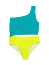 Limeapple Kids'  Crinkle Cutout One Piece Swimsuit