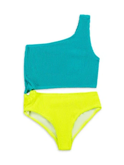 Limeapple Kids'  Crinkle Cutout One Piece Swimsuit