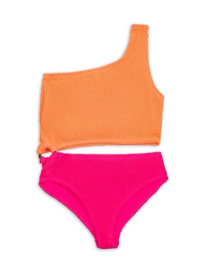 Limeapple Kids'  Crinkle Cutout One Piece Swimsuit
