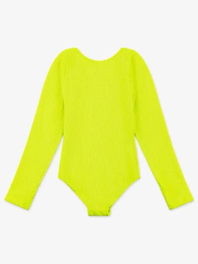 Limeapple Kids'  Crinkle Long Sleeve One Piece Swimsuit