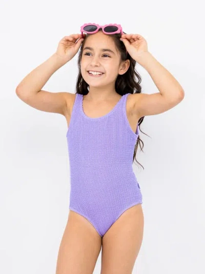 Limeapple Kids'  Crinkle One Piece Swimsuit
