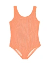 Limeapple Kids'  Crinkle One Piece Swimsuit