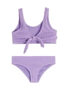 Limeapple Kids'  Crinkle Tie Bikini Swimsuit