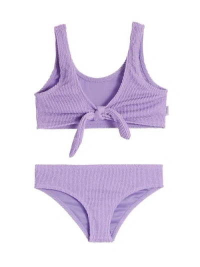 Limeapple Kids'  Crinkle Tie Bikini Swimsuit