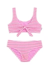 Limeapple Kids'  Crinkle Tie Bikini Swimsuit