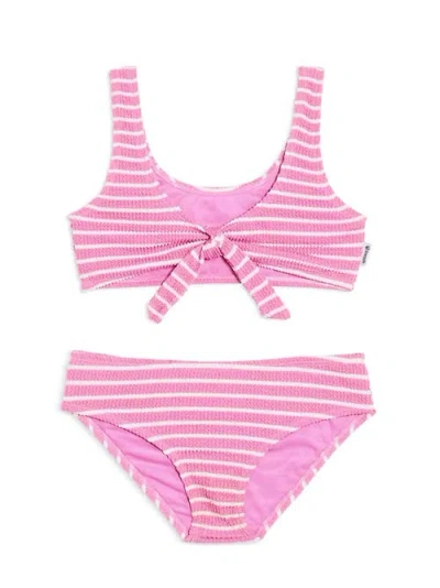Limeapple Kids'  Crinkle Tie Bikini Swimsuit