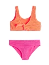 Limeapple Kids'  Crinkle Tie Bikini Swimsuit