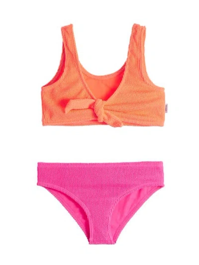 Limeapple Kids'  Crinkle Tie Bikini Swimsuit