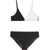 Limeapple Crinkle Triangle Bikini Swimsuit