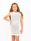 Limeapple Kids'  Crochet Knit Swim Coverup