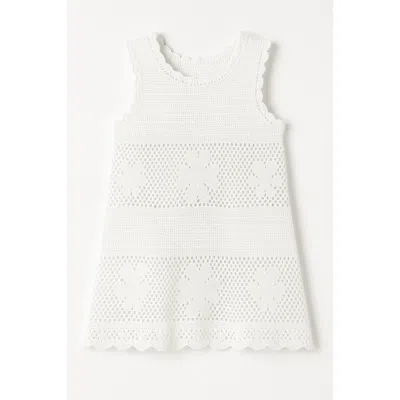 Limeapple Kids'  Floral Crochet Swim Coverup In Multi