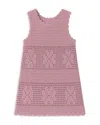 Limeapple Girls' Crochet Swim Cover-up - Little Kid, Big Kid In Pink