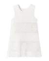 Limeapple Crochet Knit Swim Coverup In White