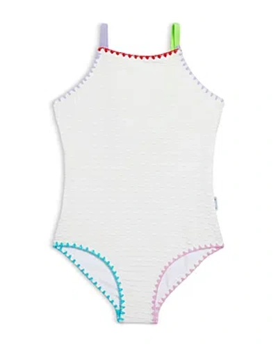 Limeapple Girls' Mireya One-piece Swimsuit - Big Kid In White