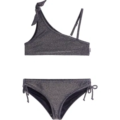 Limeapple Kids'  Glitter One Shoulder Bikini
