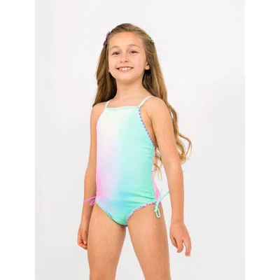 Limeapple Kids'  Gradient Printed One Piece Swimsuit