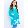 Limeapple Minky Bubble Overszied Hoodie Big Kid In Blue