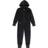 Limeapple Kids'  Minky Bubble Zip Fleece Romper In Black