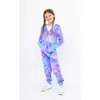 Limeapple Minky Bubble Zip Fleece Romper In Multi