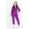Limeapple Kids'  Minky Bubble Zip Fleece Romper In Purple